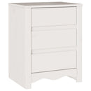vidaXL Dohányzóasztal Drammen Fehér 45 x 35 x 56 cm Tömör fenyőfa