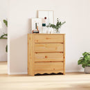 vidaXL Fiókos szekrény fiókkal Drammen Tölgyszínű 76.5 x 40 x 91 cm