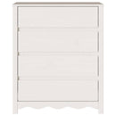 vidaXL Fiókos szekrény Drammen Fehér 76.5 x 40 x 91 cm Tömör fenyőfa