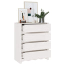 vidaXL Fiókos szekrény Drammen Fehér 76,5 x 40 x 91 cm Tömör fenyőfa