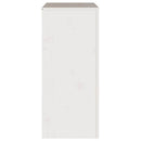 vidaXL Fiókos szekrény Drammen Fehér 76,5 x 40 x 91 cm Tömör fenyőfa