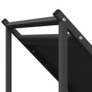 vidaXL fekete hidegen hengerelt acél tűzifatároló 70x43x34,5 cm