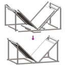 vidaXL fekete hidegen hengerelt acél tűzifatároló 70x43x34,5 cm