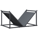 vidaXL antracitszürke hidegen hengerelt acél tűzifatároló 70x43x34,5cm