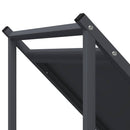 vidaXL antracitszürke hidegen hengerelt acél tűzifatároló 70x43x34,5cm