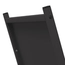 vidaXL fekete hidegen hengerelt acél tűzifatároló 69,5x35x81 cm
