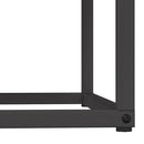 vidaXL fekete hidegen hengerelt acél tűzifatároló 69,5x35x81 cm