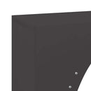 vidaXL fekete hidegen hengerelt acél tűzifatároló 50x23x100 cm