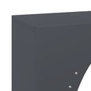 vidaXL antracitszürke hidegen hengerelt acél tűzifatároló 50x23x100 cm
