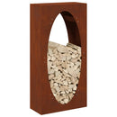 vidaXL tűzifa állvány 50x23x100 cm időjárásálló acél
