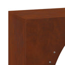 vidaXL tűzifa állvány 50x23x100 cm időjárásálló acél