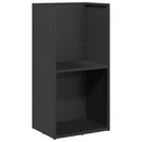 vidaXL fekete hidegen hengerelt acél tűzifatároló 40x30x80 cm