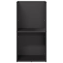 vidaXL fekete hidegen hengerelt acél tűzifatároló 40x30x80 cm