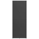 vidaXL fekete hidegen hengerelt acél tűzifatároló 40x30x80 cm