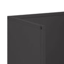 vidaXL fekete hidegen hengerelt acél tűzifatároló 40x30x80 cm