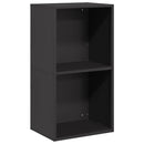 vidaXL fekete hidegen hengerelt acél tűzifatároló 40x30x75 cm