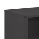 vidaXL fekete hidegen hengerelt acél tűzifatároló 40x30x75 cm
