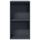 vidaXL antracitszürke hidegen hengerelt acél tűzifatároló 40x30x75 cm
