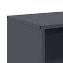 vidaXL antracitszürke hidegen hengerelt acél tűzifatároló 40x30x75 cm