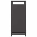 vidaXL fekete hidegen hengerelt acél tűzifatároló 44x28x65 cm