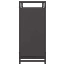 vidaXL fekete hidegen hengerelt acél tűzifatároló 60x28x65 cm