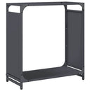 vidaXL antracitszürke hidegen hengerelt acél tűzifatároló 60x28x65 cm