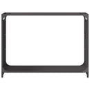 vidaXL fekete hidegen hengerelt acél tűzifatároló 90x28x65 cm
