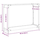 vidaXL fekete hidegen hengerelt acél tűzifatároló 90x28x65 cm