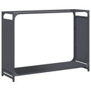 vidaXL antracitszürke hidegen hengerelt acél tűzifatároló 90x28x65 cm