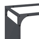 vidaXL antracitszürke hidegen hengerelt acél tűzifatároló 90x28x65 cm