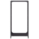 vidaXL fekete hidegen hengerelt acél tűzifatároló 44x28x90 cm