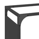 vidaXL fekete hidegen hengerelt acél tűzifatároló 44x28x90 cm