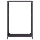 vidaXL fekete hidegen hengerelt acél tűzifatároló 60x28x90 cm