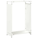 vidaXL fehér hidegen hengerelt acél tűzifatároló 60x28x90 cm