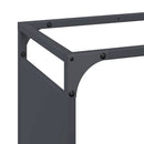 vidaXL antracitszürke hidegen hengerelt acél tűzifatároló 60x28x90 cm