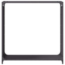 vidaXL fekete hidegen hengerelt acél tűzifatároló 90x28x90 cm