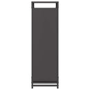 vidaXL fekete hidegen hengerelt acél tűzifatároló 90x28x90 cm