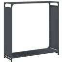 vidaXL antracitszürke hidegen hengerelt acél tűzifatároló 90x28x90 cm