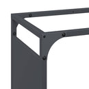 vidaXL antracitszürke hidegen hengerelt acél tűzifatároló 90x28x90 cm
