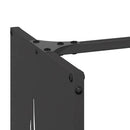vidaXL fekete hidegen hengerelt acél tűzifatároló 40x30x80 cm