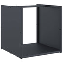 vidaXL antracitszürke hidegen hengerelt acél tűzifatároló 40x40x40 cm