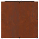 vidaXL tűzifa állvány 40x40x40 cm időjárásálló acélból