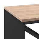 vidaXL fekete tűzifa állvány fa tetővel 100,5x35,5x40 cm