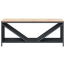 vidaXL antracitszürke tűzifa állvány fa tetővel 100,5x35,5x40 cm