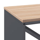vidaXL antracitszürke tűzifa állvány fa tetővel 100,5x35,5x40 cm