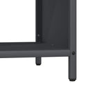 vidaXL antracitszürke tűzifa állvány fa tetővel 100,5x35,5x40 cm