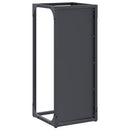vidaXL antracitszürke hidegen hengerelt acél tűzifatároló 25x25x60 cm