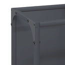 vidaXL antracitszürke hidegen hengerelt acél tűzifatároló 25x25x60 cm
