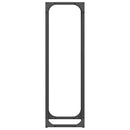 vidaXL fekete hidegen hengerelt acél tűzifatároló 25x25x80 cm
