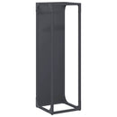 vidaXL antracitszürke hidegen hengerelt acél tűzifatároló 25x25x80 cm
